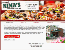 Tablet Screenshot of nimaspizzeria.com